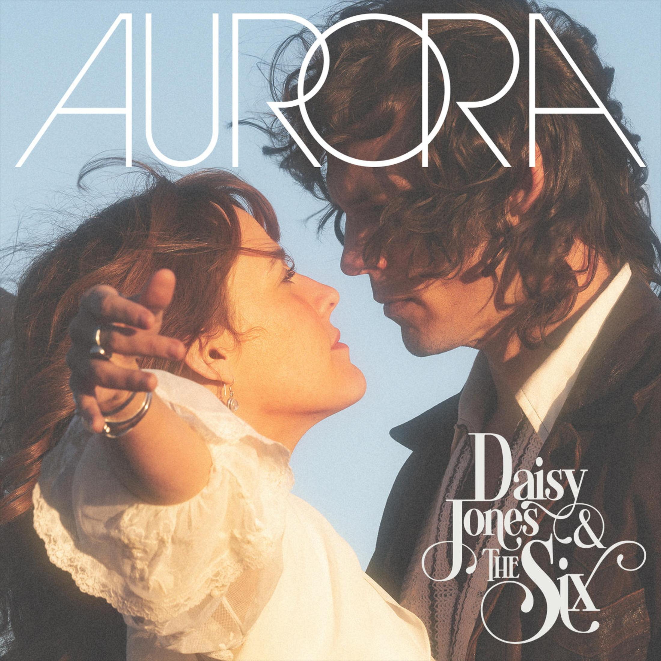 Copertina dell'album: Copertina dell'album Aurora con una coppia che si guarda.