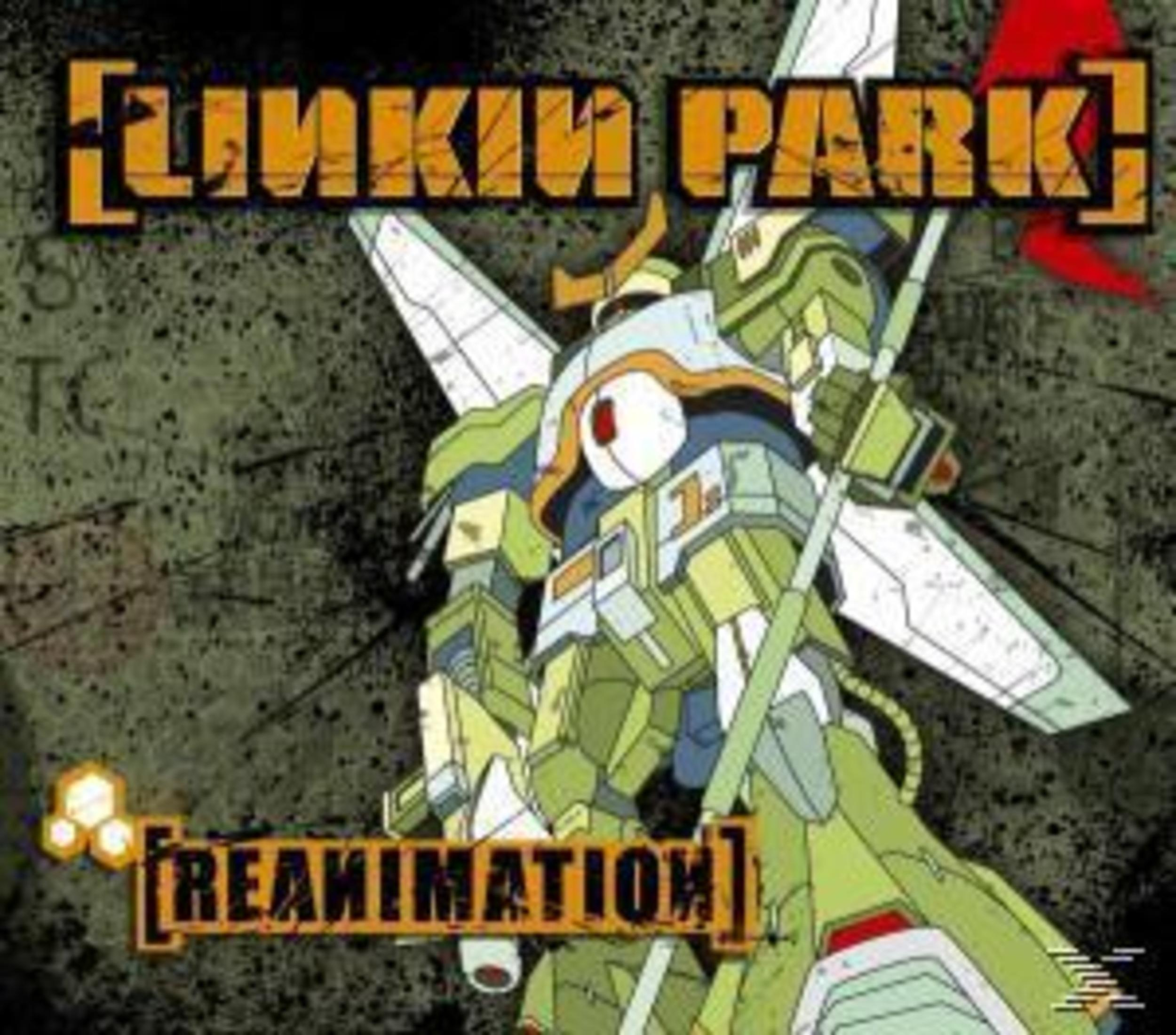 Copertina dell'album con un personaggio robot in un'armatura meccanica con il nome della band Linkin Park e il titolo dell'album.