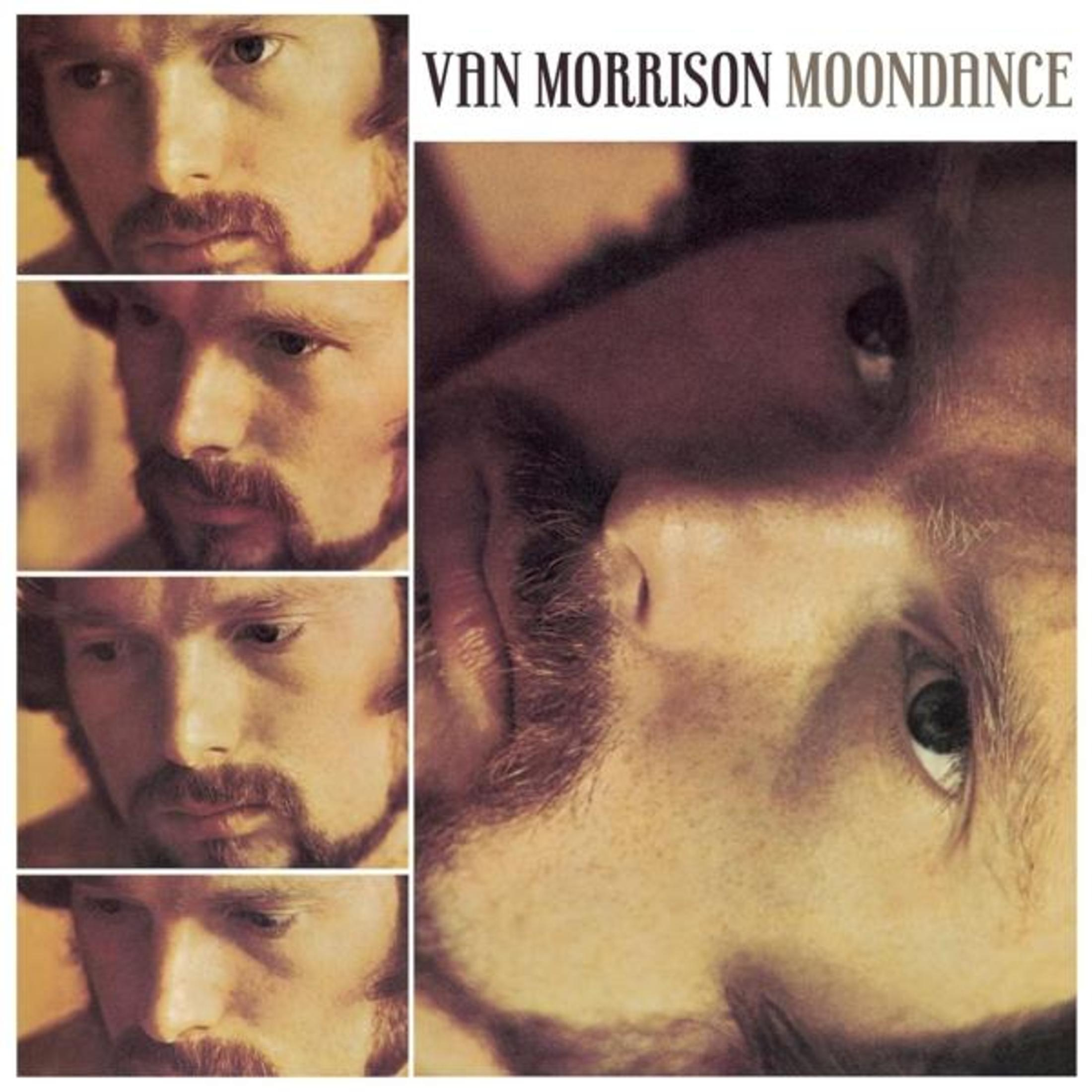 Copertina dell'album di Van Morrison, quattro ritratti di volti, un volto grande.