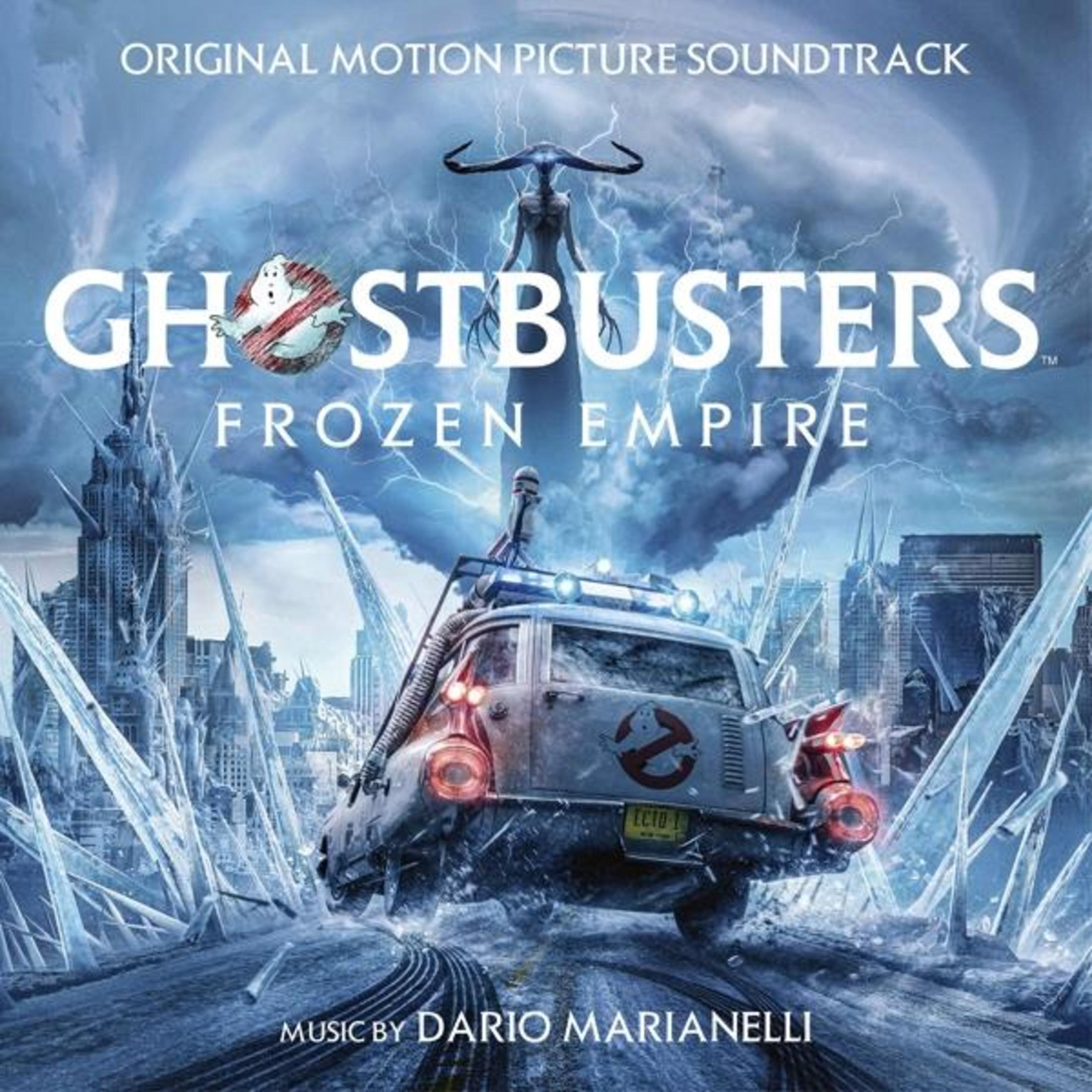 Copertina dell'album: Ghostbusters, scena della città congelata.