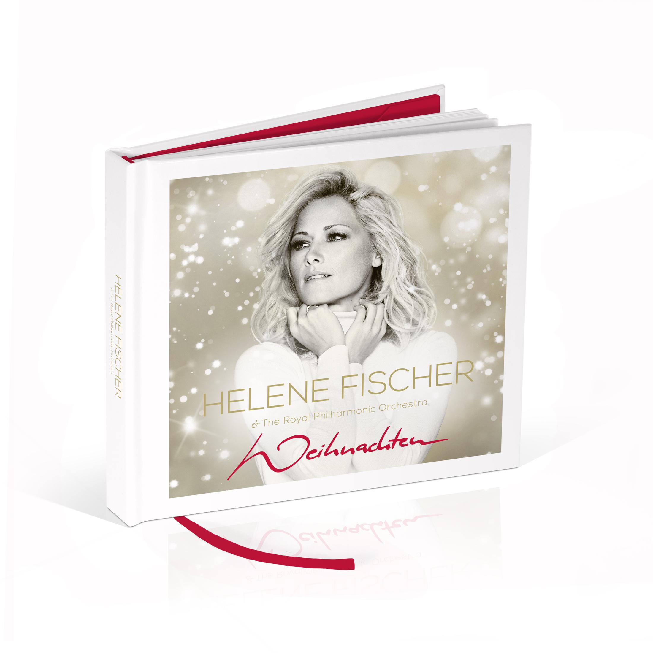 Albumhoes met een vrouw die omhoog kijkt en de tekst 'Helene Fischer'.