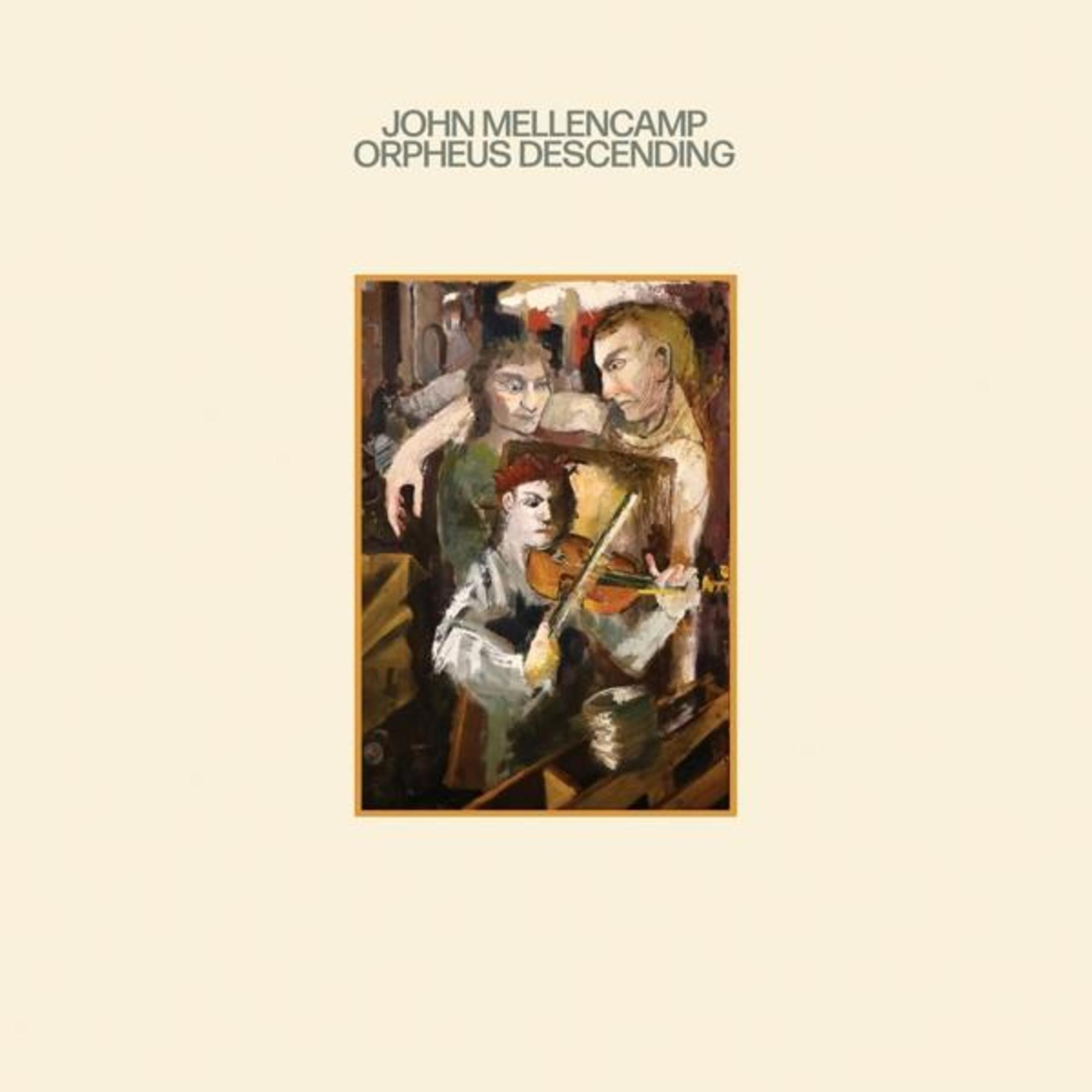 Copertina dell'album di John Mellencamp con un dipinto di persone che suonano il violino.