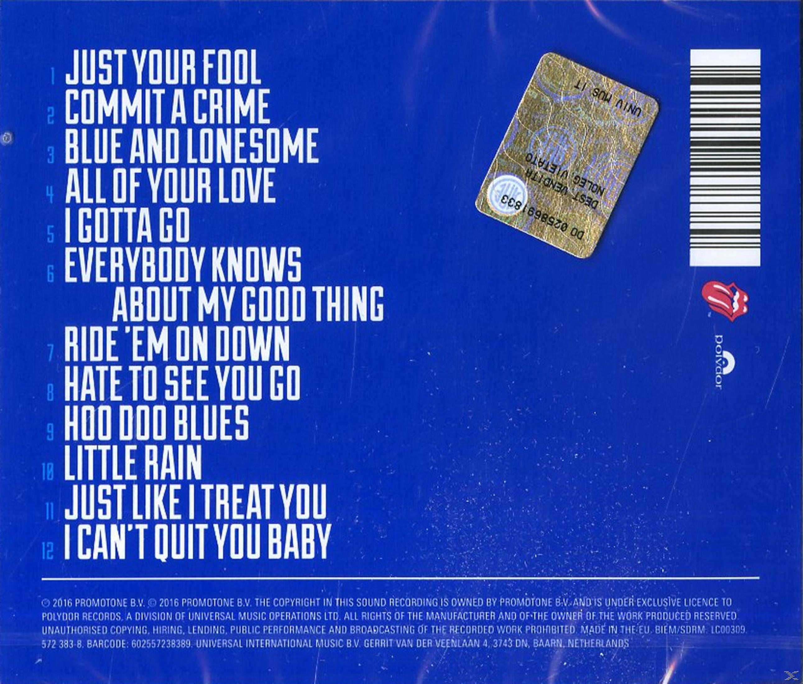Copertina dell'album con titoli, codice a barre e sigillo d'oro.