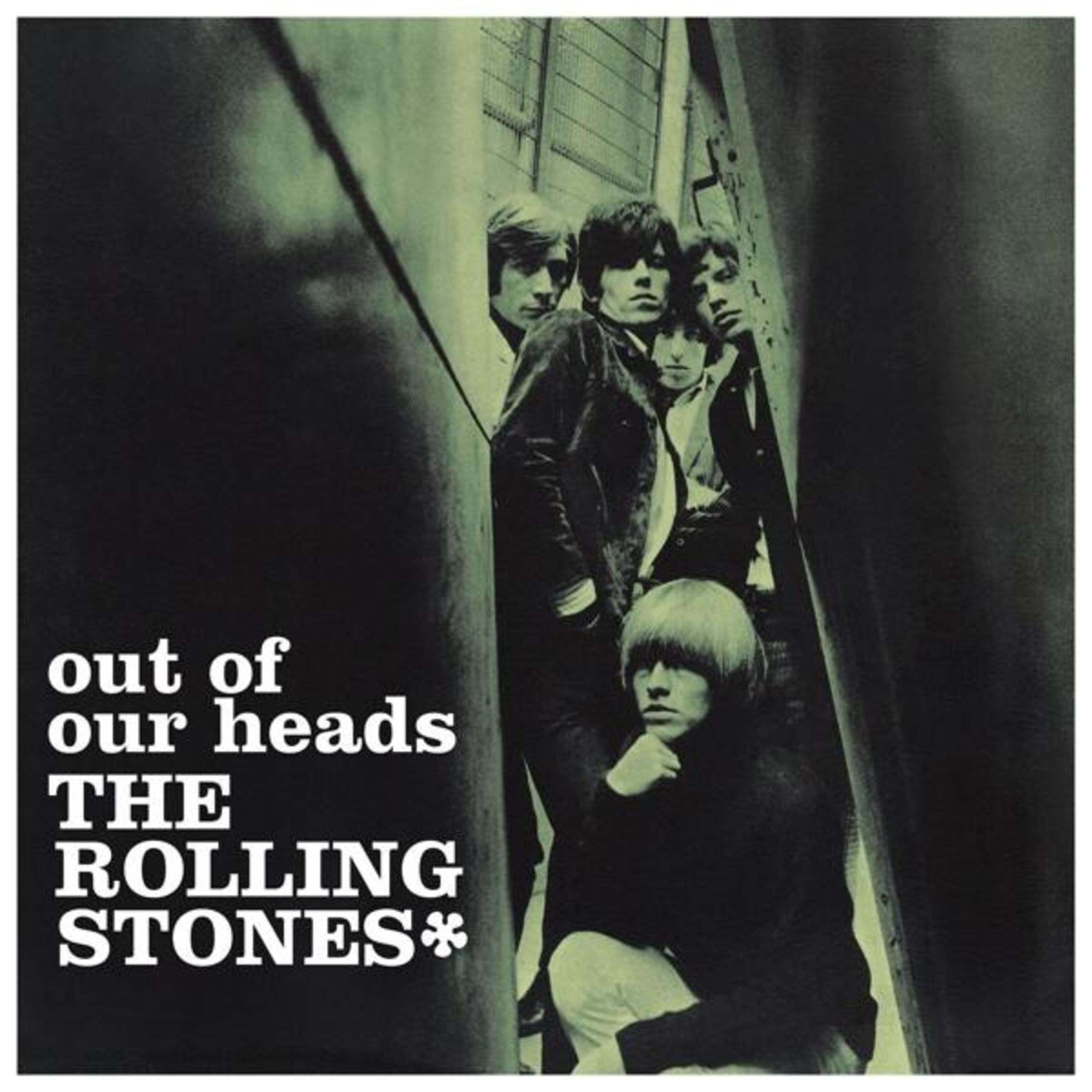 Copertina dell'album dei Rolling Stones, con i membri della band e testo.