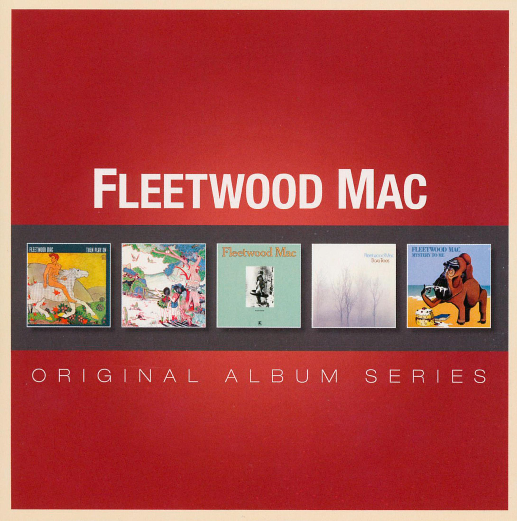 Copertina dell'album con più copertine di album dei Fleetwood Mac, con testo e sfondo rosso.