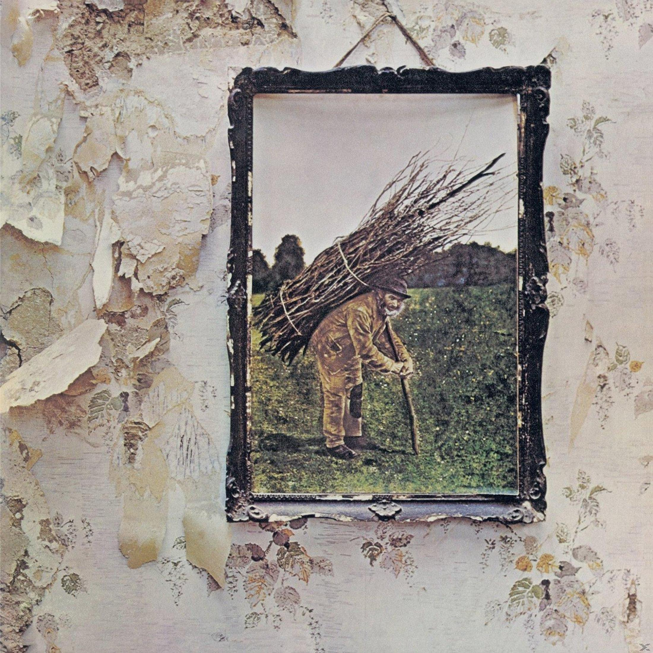 Copertina dell'album. Un'immagine incorniciata su un muro con un uomo che trasporta dei rami. Il muro ha della carta da parati scrostata.