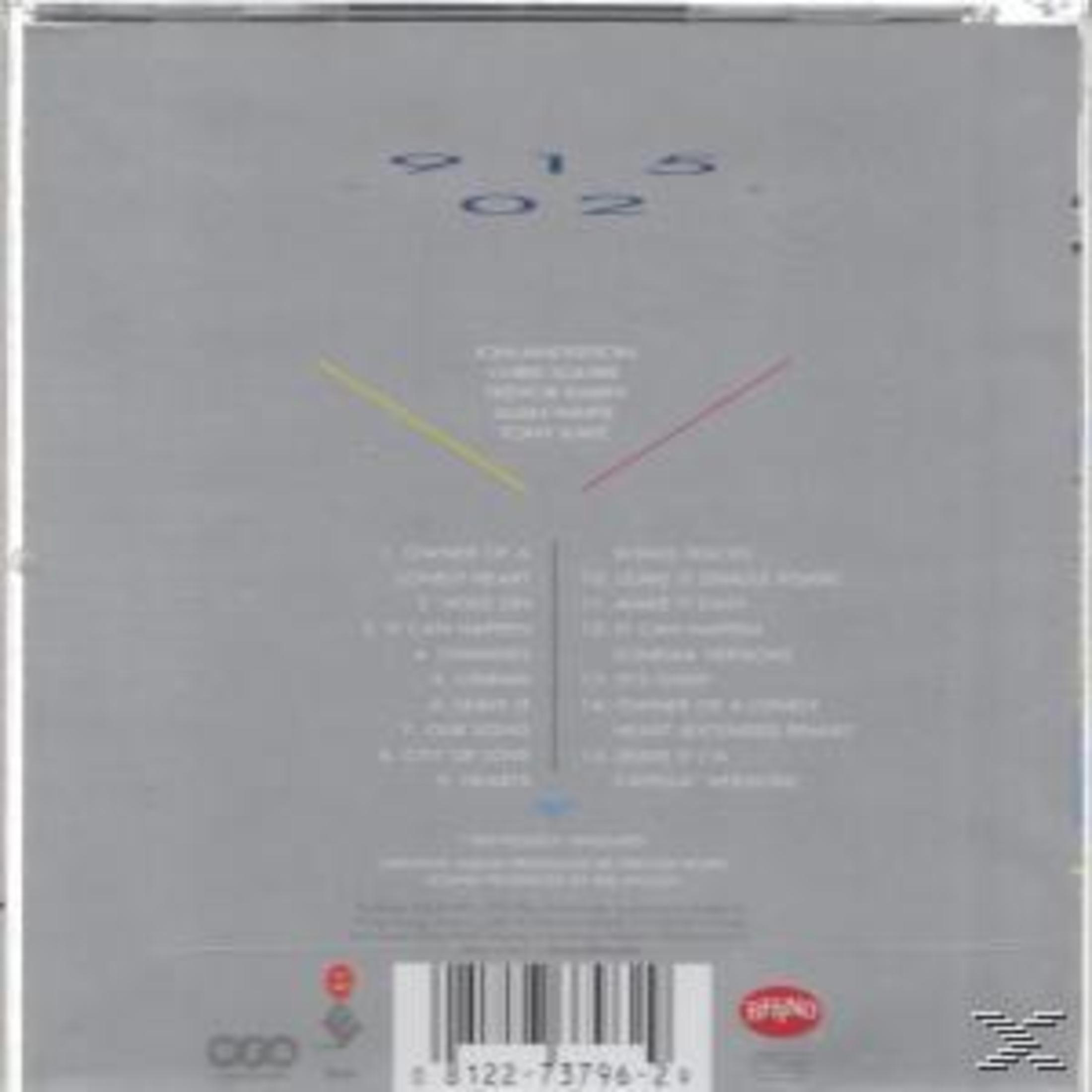 Retro della custodia del CD con testo e grafica. Titolo dell'album e tracklist visibili.