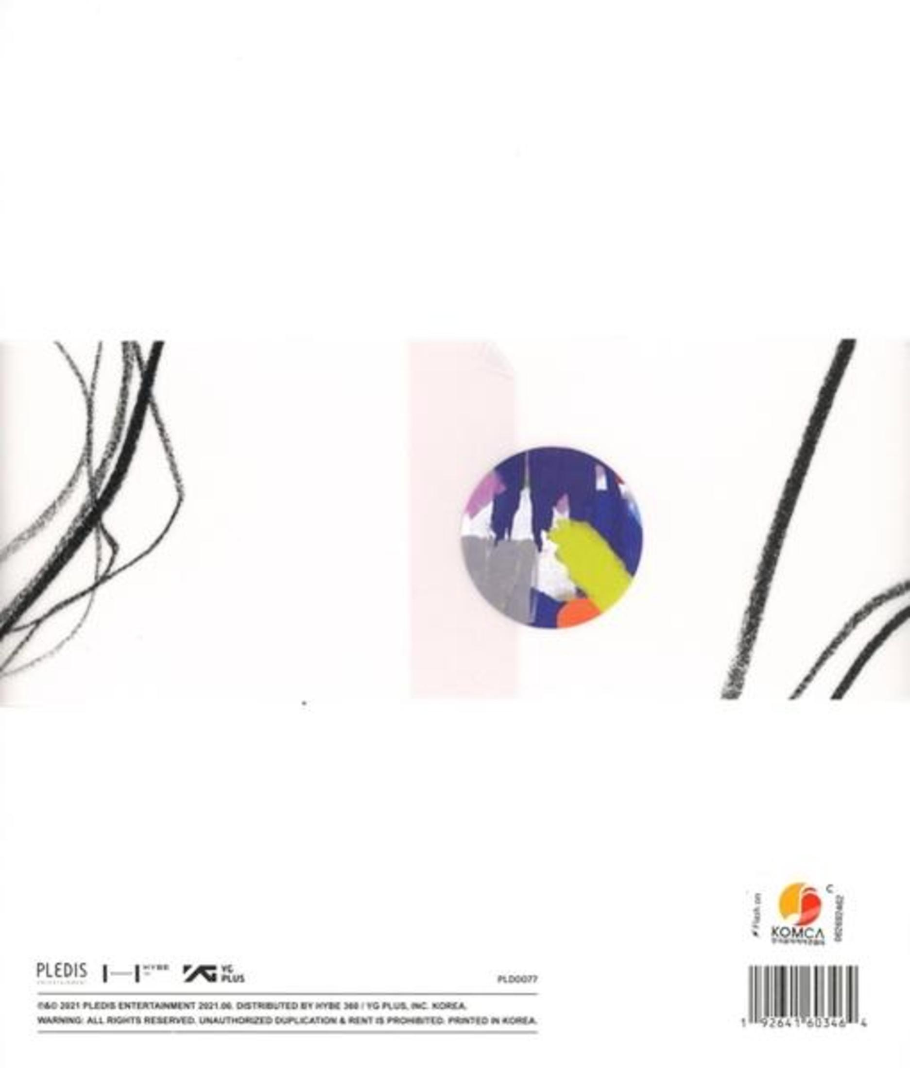 Album cover with a circle of colors and black lines. The background is white. The title is in the lower left.