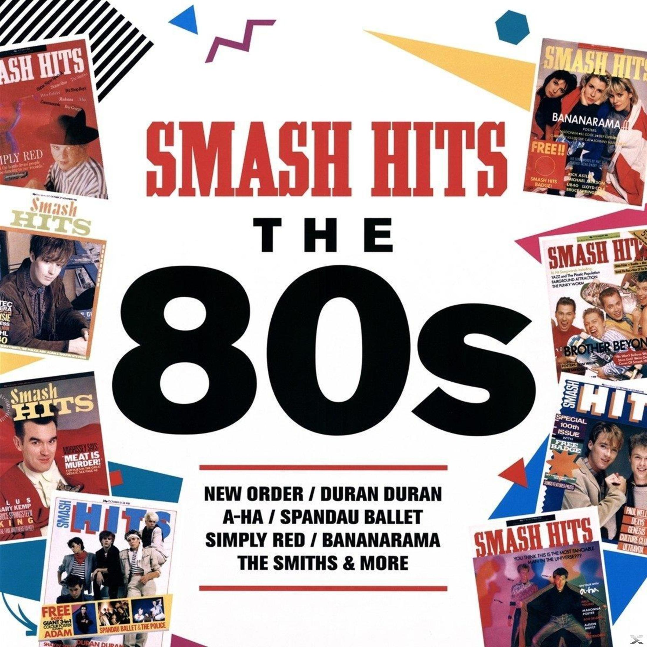 Copertina dell'album con titolo 'Smash Hits', tema anni '80 e copertine di riviste.