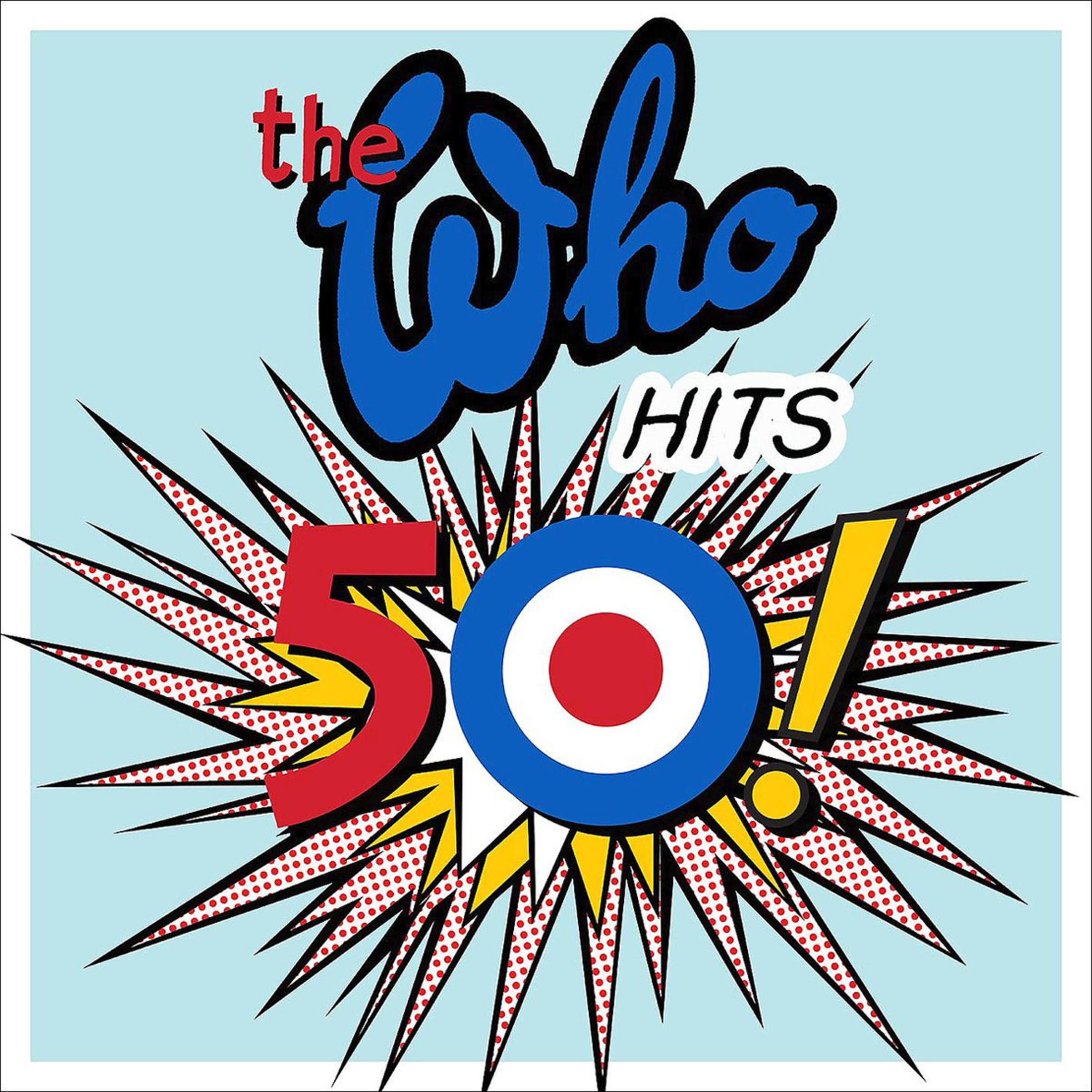 Copertina dell'album con il nome della band 'The Who', il numero '50' e un simbolo bersaglio.
