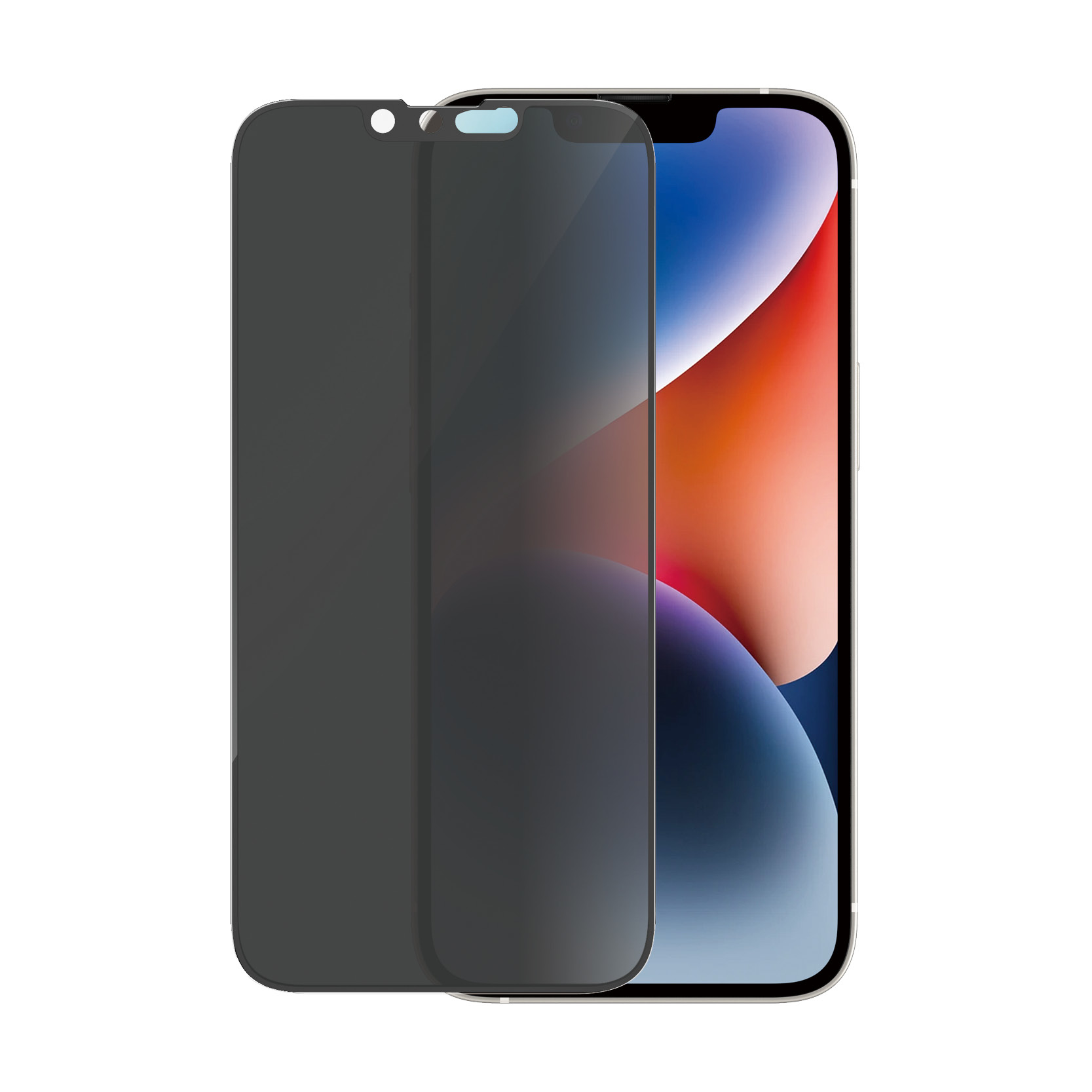 Smartphone met een screenprotector aangebracht en een tweede ernaast.