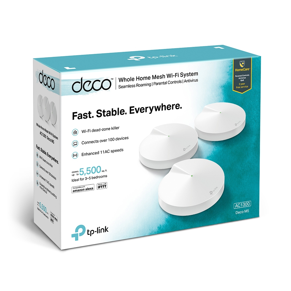 Pack router inalámbrico | DECO M5(3-PACK) TP-LINK, 1300 Mbps, MIMO