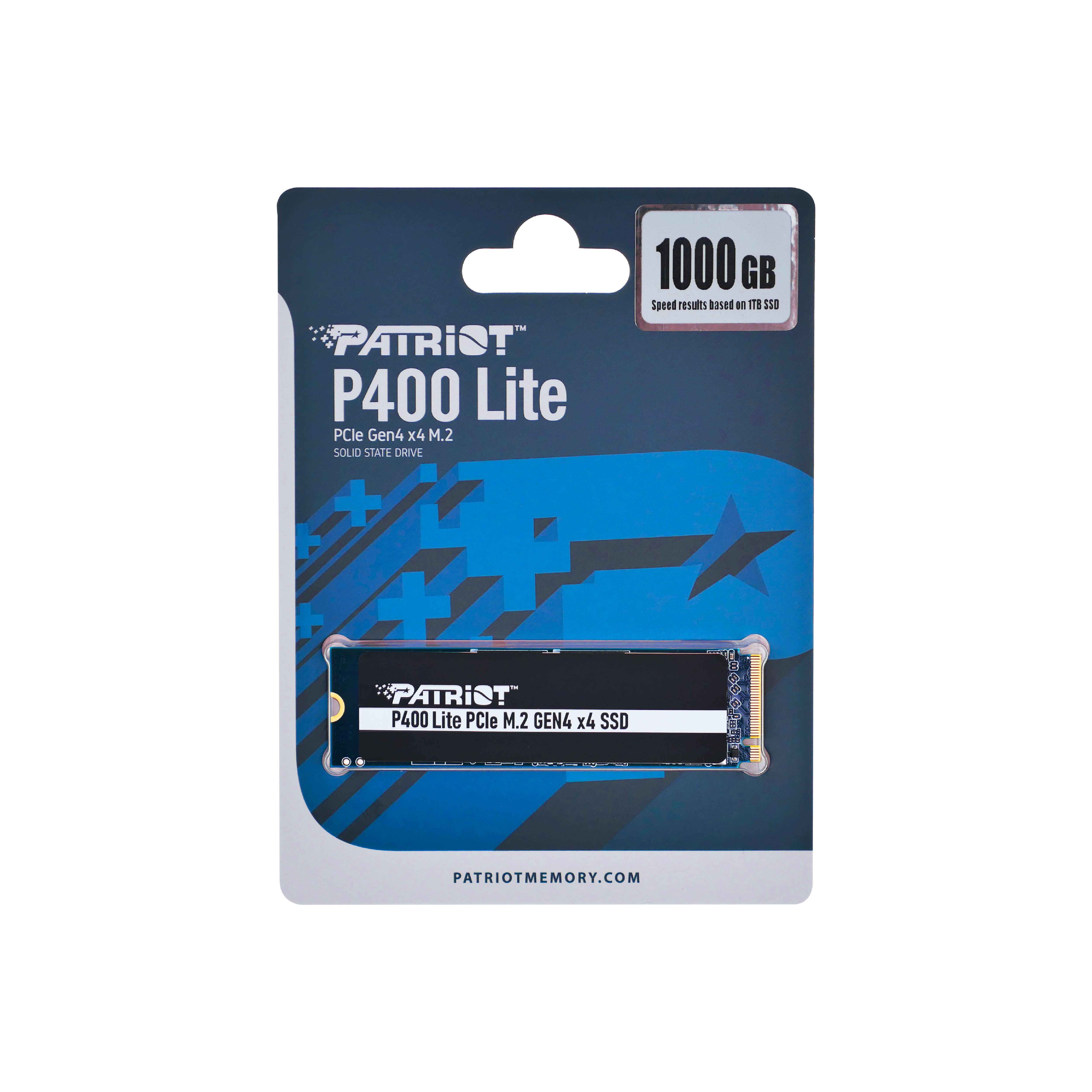 Opakowanie karty SSD z tekstem 'P400 Lite' i '1000 GB'.