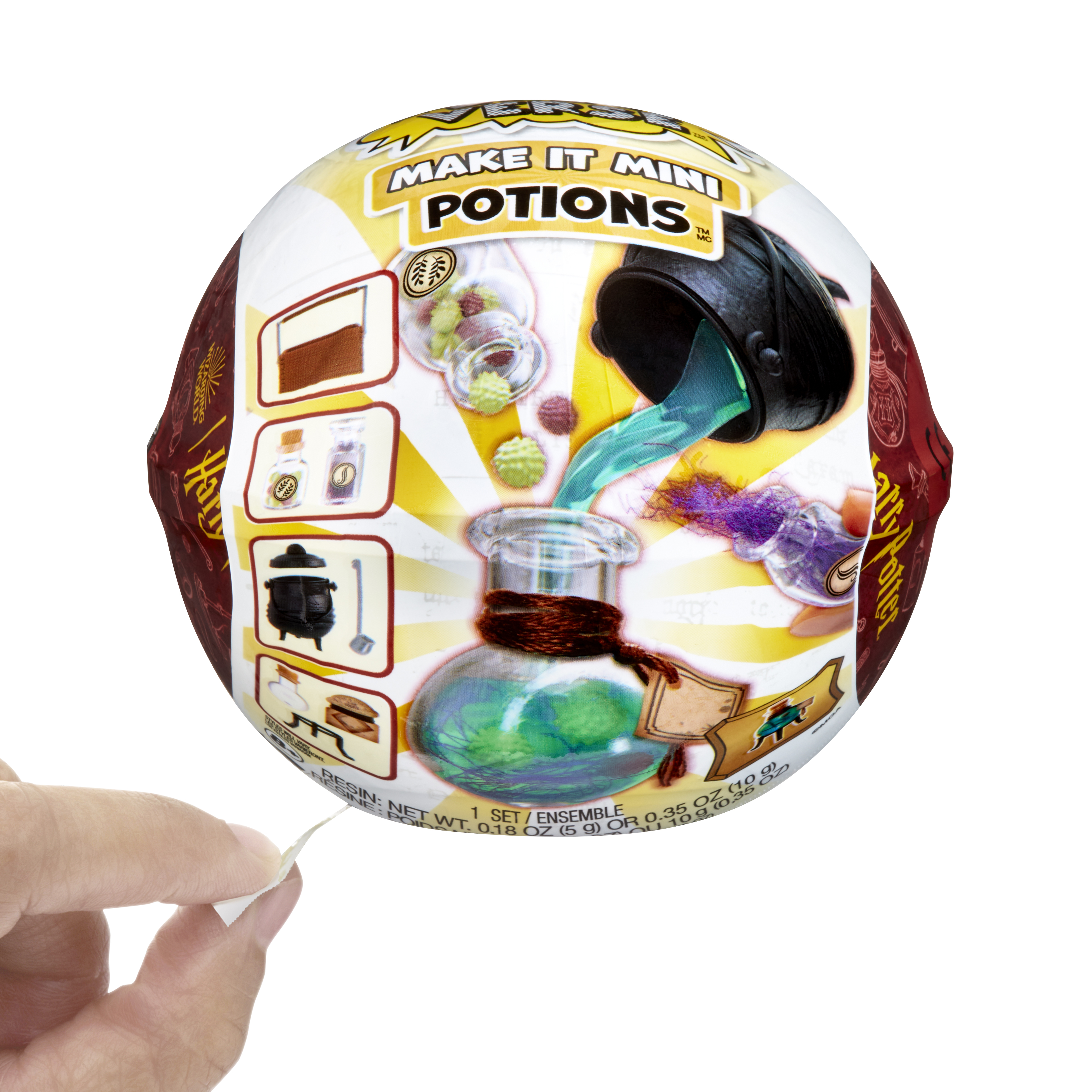 Zestaw Harry Potter Make it Mini Potions, białe tło.
