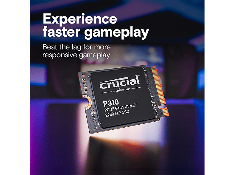 Disco duro SSD interno 1 TB | CRUCIAL CT1000P310SSD2, Interno