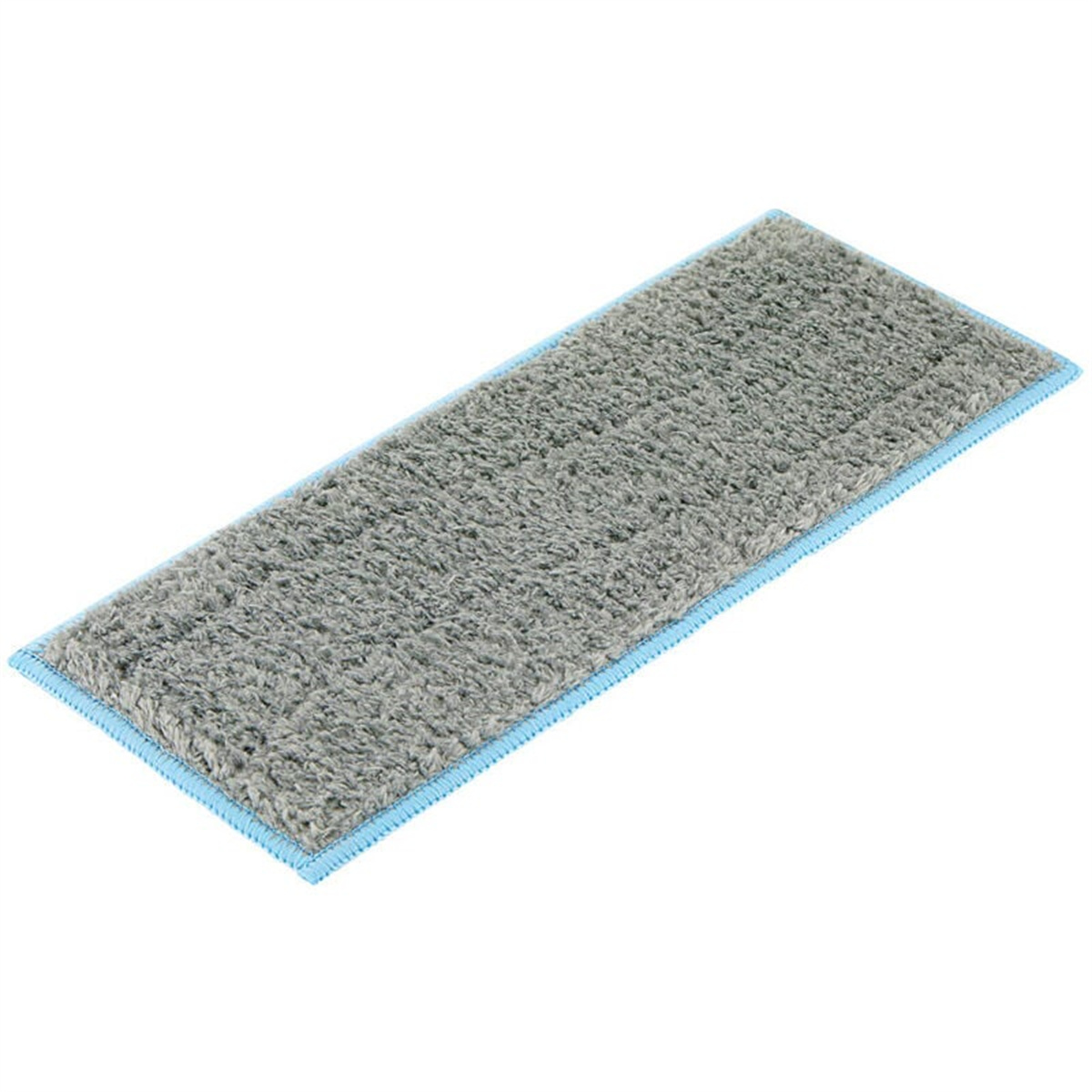 Grauer und blauer rechteckiger Moppkopf auf weißem Hintergrund.