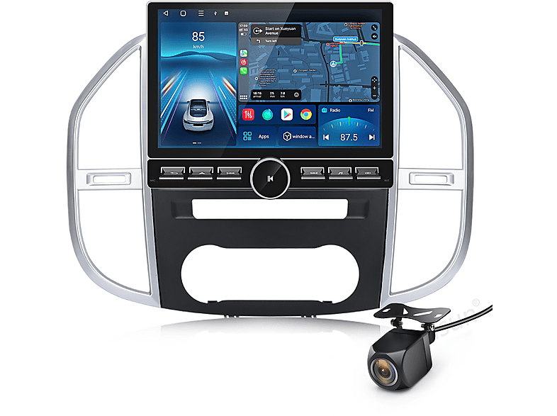 Produktbild von HEXINEX Für Mercedes Vito W447 2014-2020 Autoradio, DAB+, FM, Black
