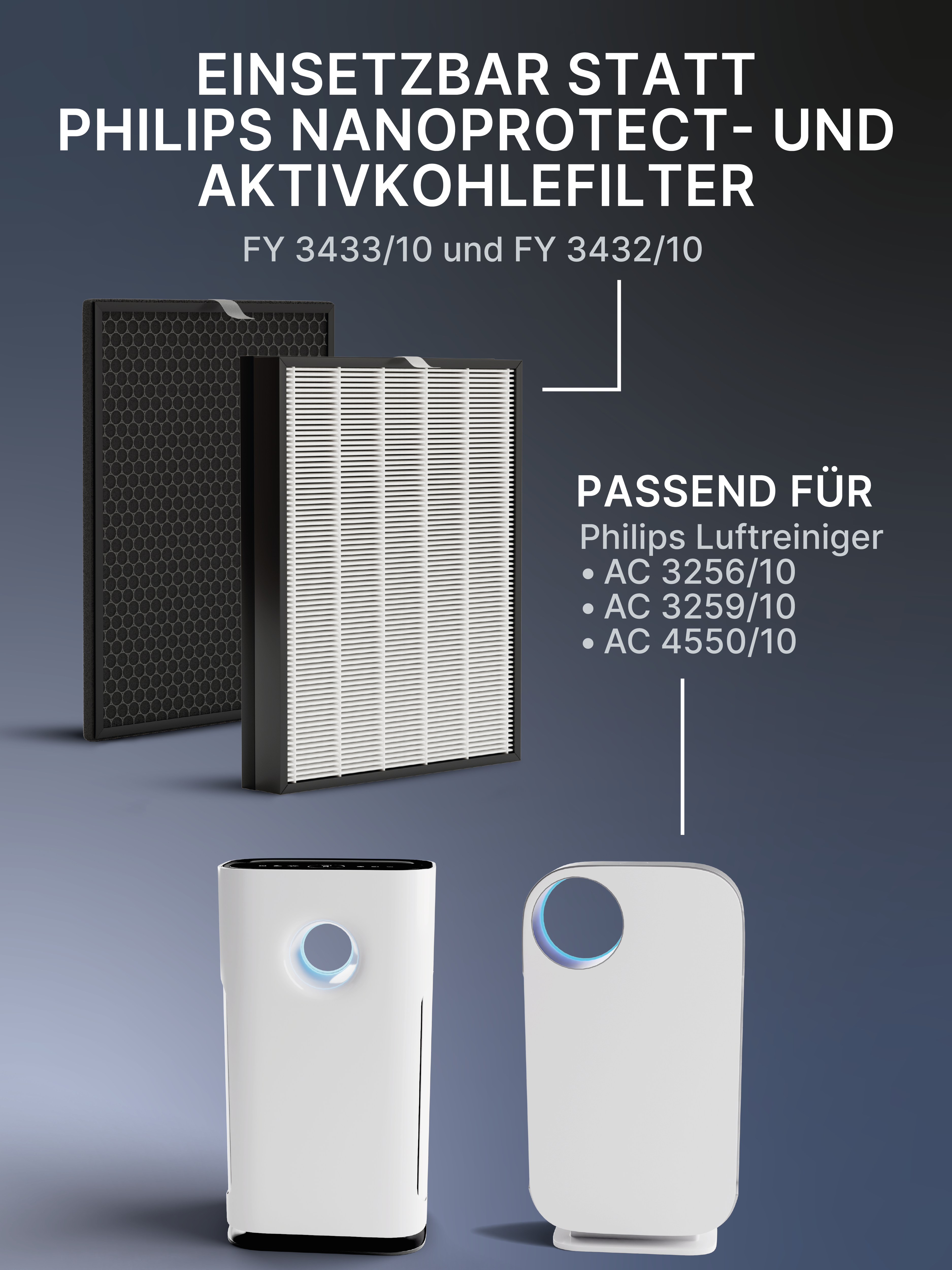 Luftfilter und ein Gerät.