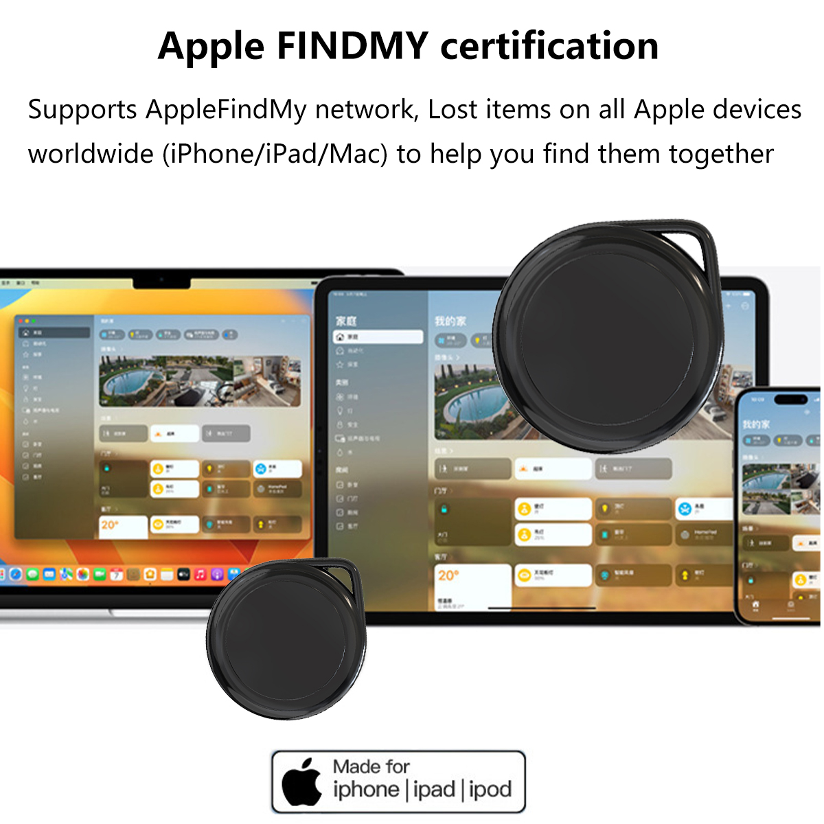 Apple FINDMY-Gerät auf elektronischen Geräten.