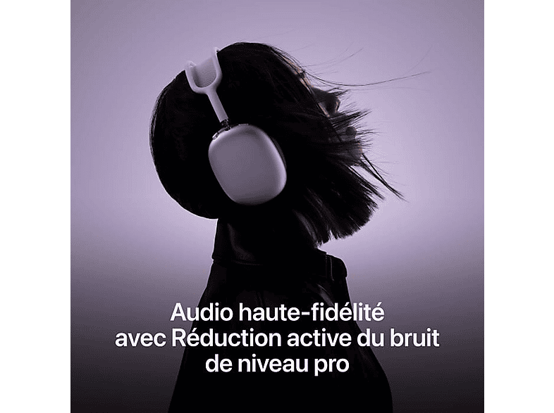 APPLE MWW43ZM/A Over-ear Hoofdtelefon met Noise-cancelling Zwart