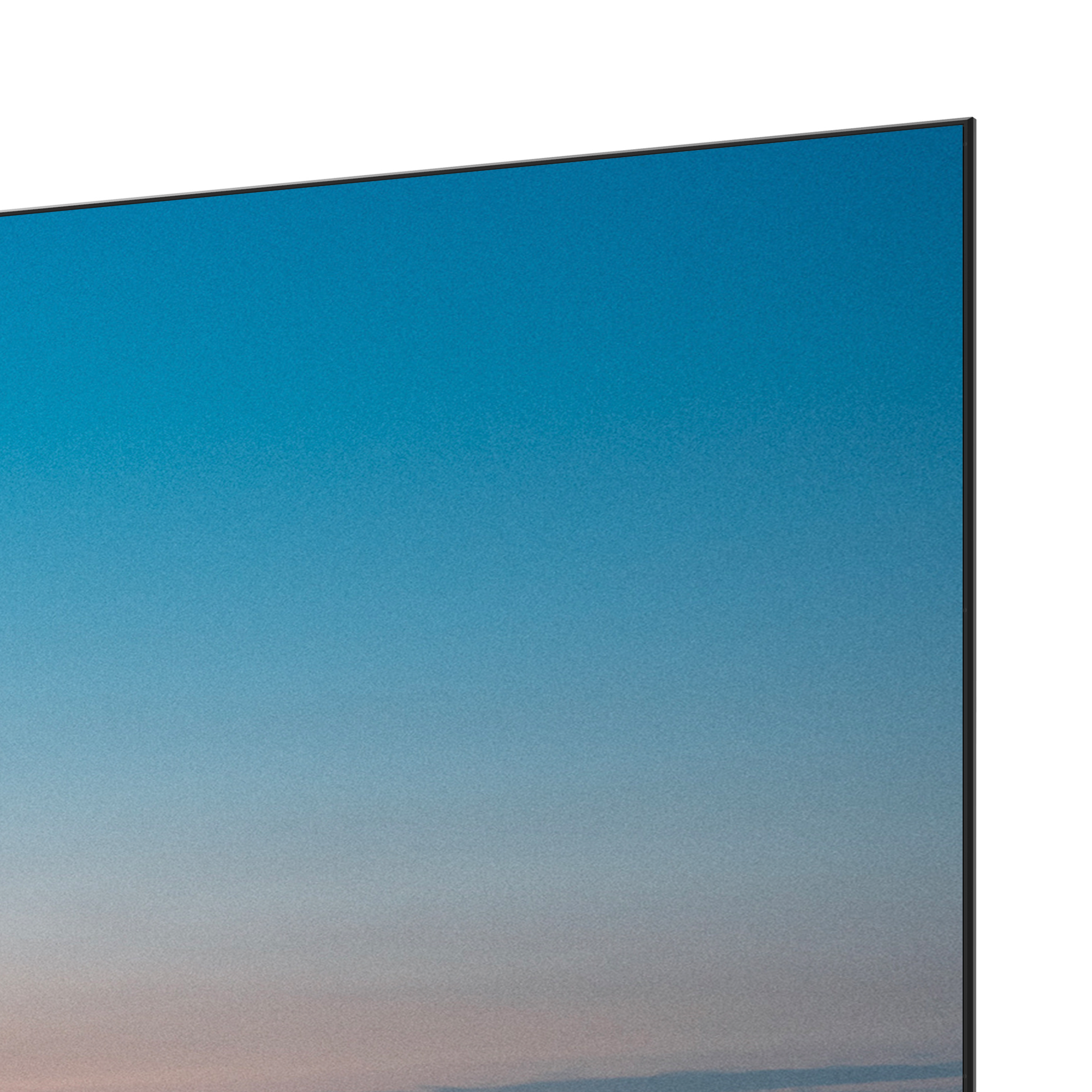 Een close-up van een blauw verloop scherm.