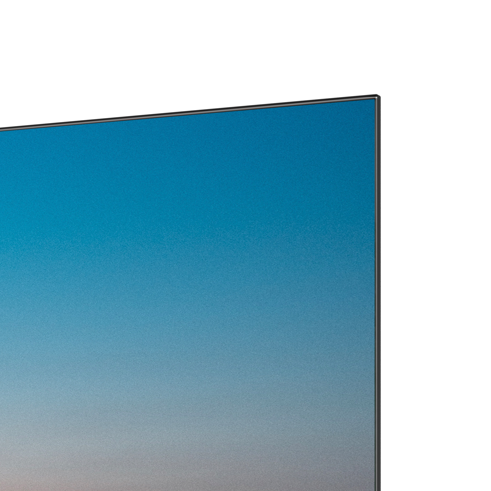 Een close-up van een blauw verloop scherm.
