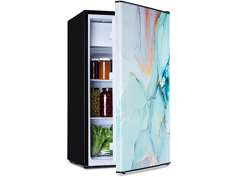 KLARSTEIN CoolArt 79L Kühlschrank (E, 44,50 cm hoch, Schwarz)