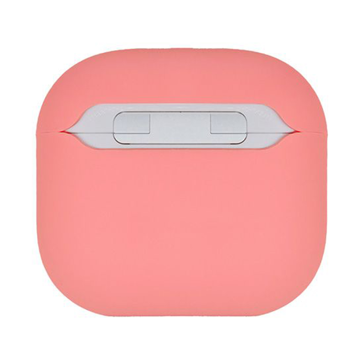 A dark grey AirPods case with the word "DECODED" on the bottom.