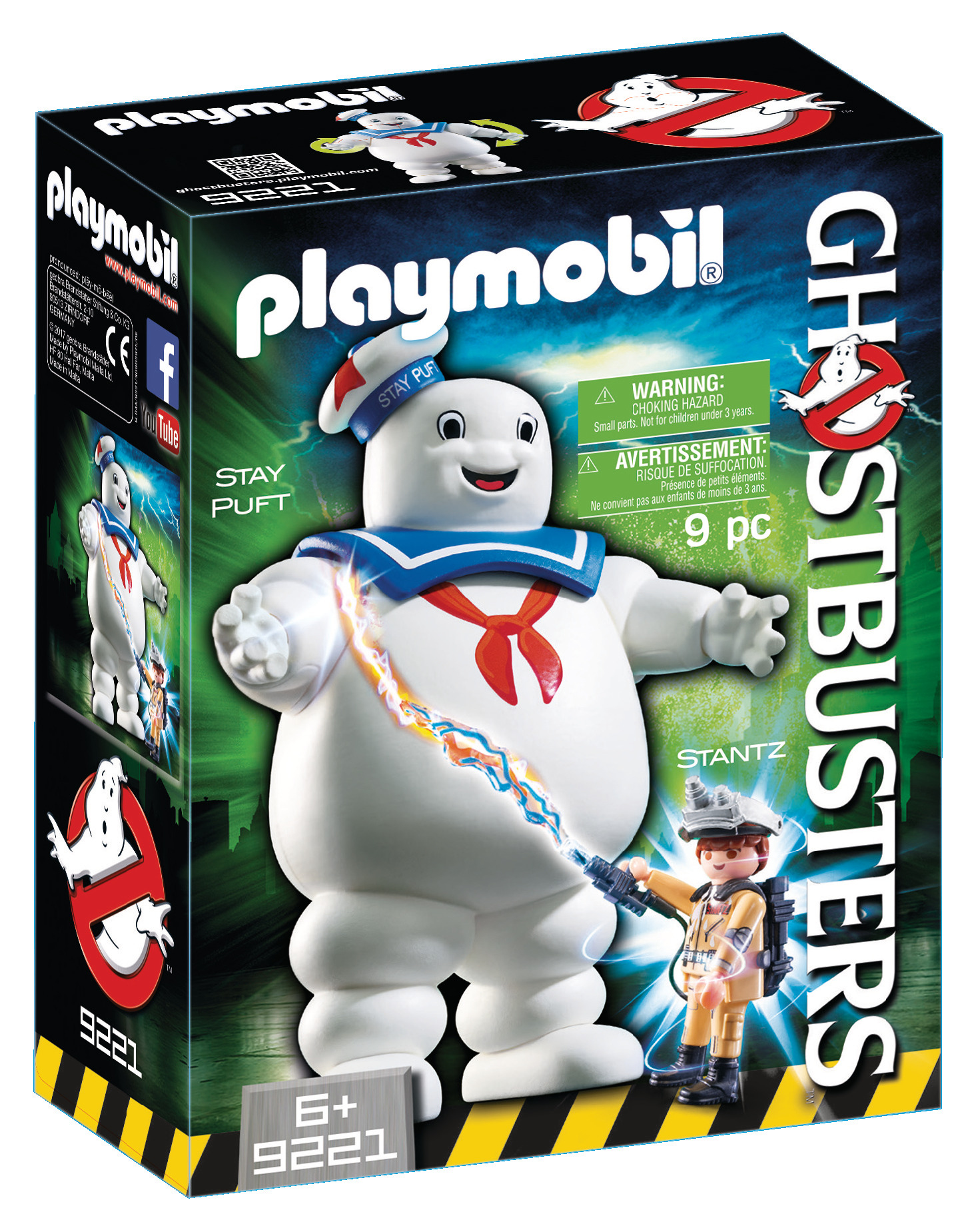 Playmobil Ghostbusters Box-Set. Enthält Stay Puft Marshmallow Man und eine Ghostbuster-Figur.