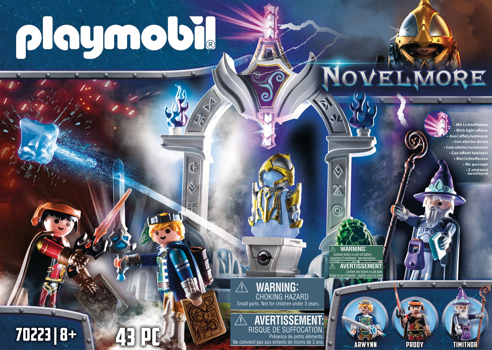 Zestaw Playmobil Novelmore z figurkami i zamkiem.
