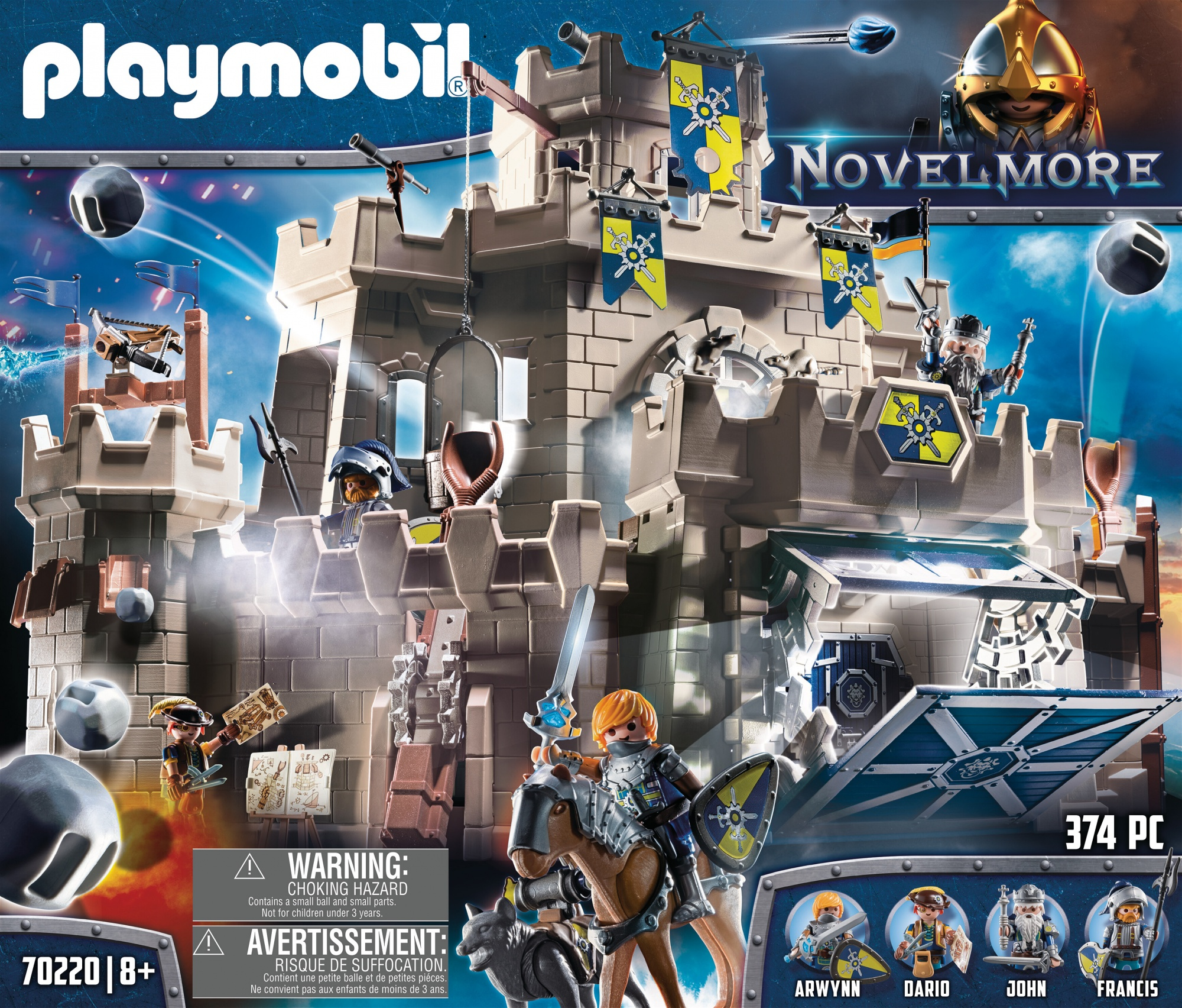 Playmobil Novelmore Burg Spielset mit Figuren und Zubehör.