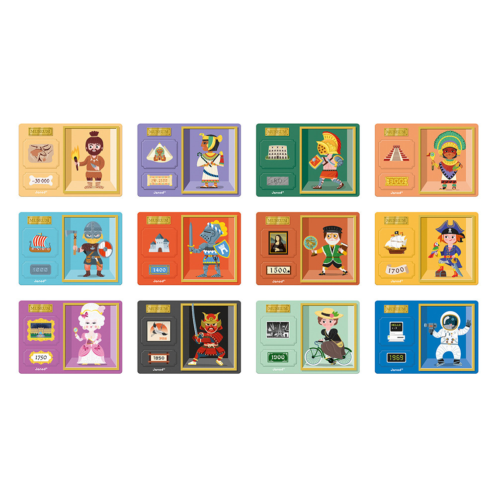 JANOD Libro magnetico storia FSC giocattolo educativo, multicolore