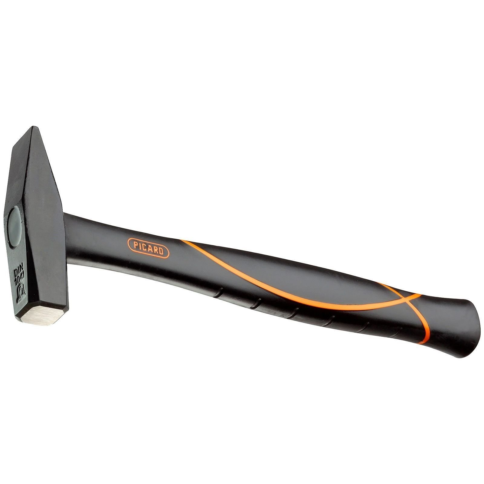 Schwarzer Hammer mit orangefarbenem Streifen am Griff und 'PICARD'-Text.