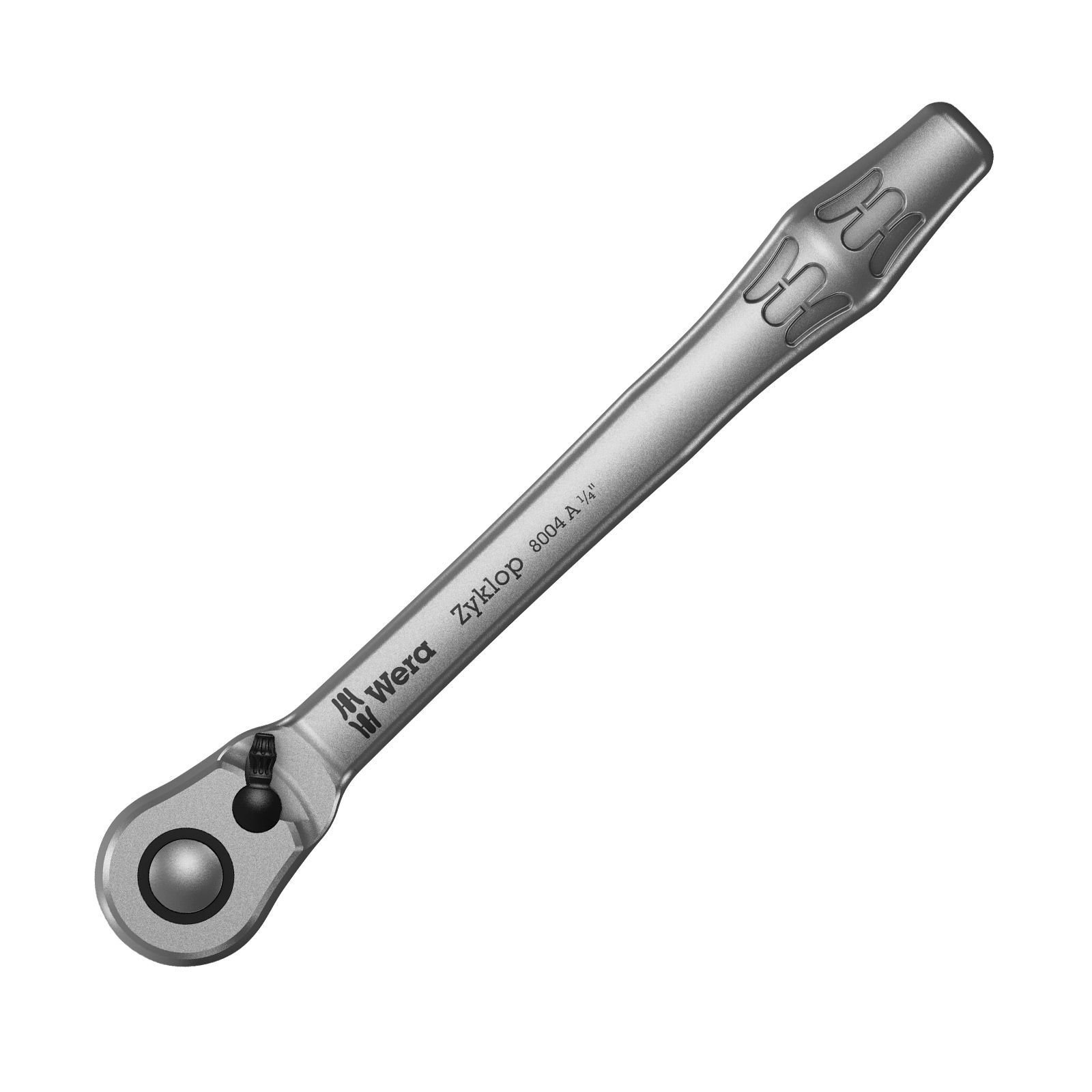 A silver wrench on a white background. The wrench has the Wera and Zyklop logos.