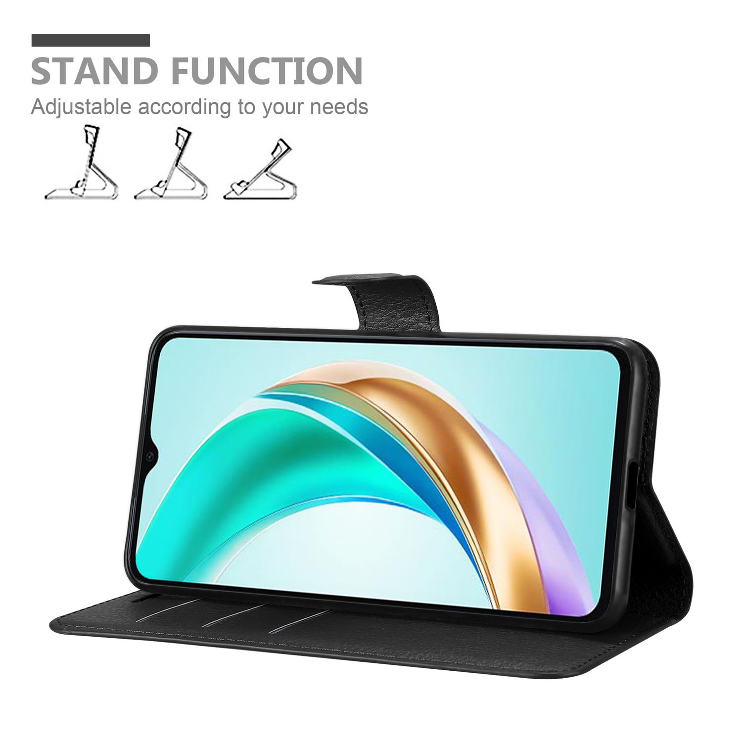 Cadorabo Handyhülle Für Honor 6A – Klappcover Aus Kunstleder, Mit Ständer Und Kartenfach