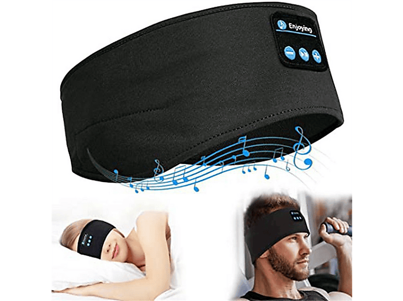 Bluetooth Schlafstirnband Mit Kopfhörern & Mikrofon – Ultraweich, Waschbar, Für Seitenschläfer, Sport, Laufen, Yoga