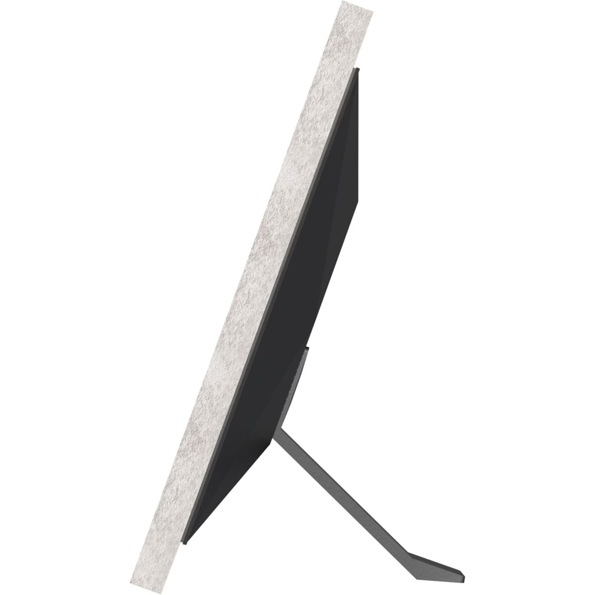Bilderrahmen, Seitenansicht, mit weißem und grauem Design.