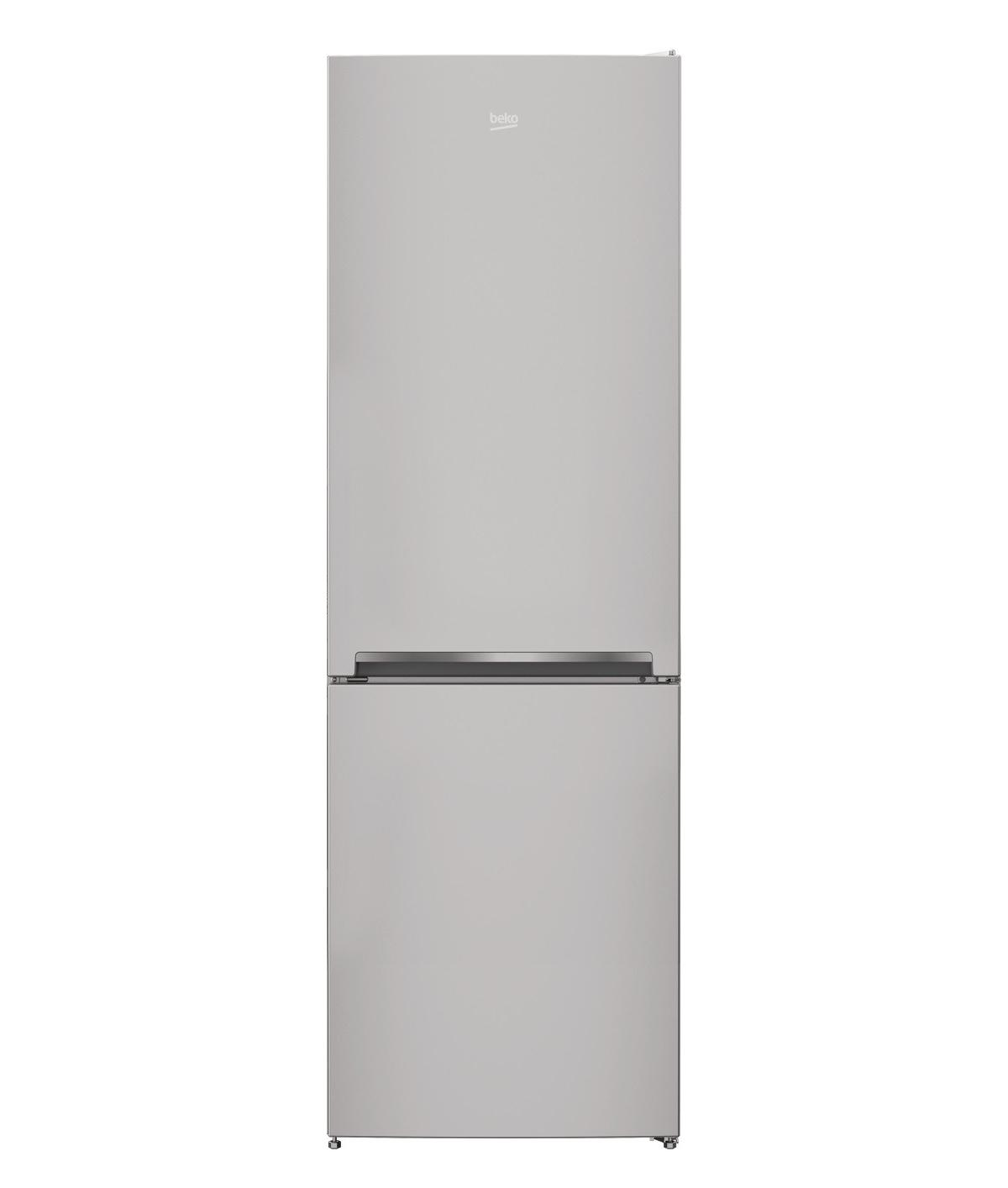 FRIGORIFERO COMBINATO BEKO RCSA330K30SN, Capacità netta totale 300 l, Rumorosità: 39 dB(A), 4 ripiani, Dimensioni: L 59,5 mm A 1851 mm P 592 mm, Argento, Classe F