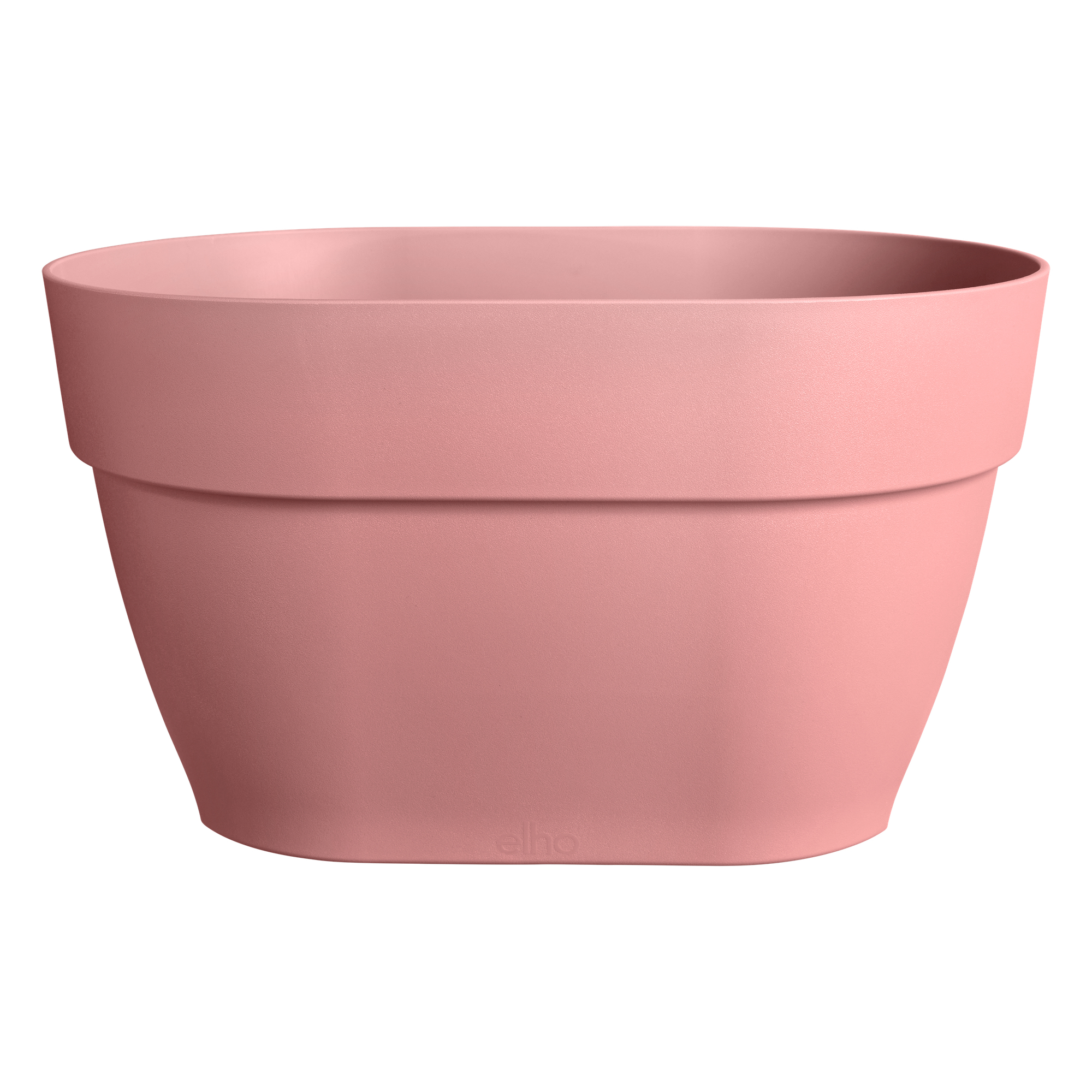 Różowa donica z marką Elho.