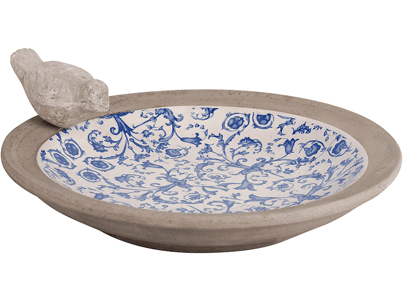ESSCHERT DESIGN AC10 Vogeltränke, Blau, Weiß | SATURN