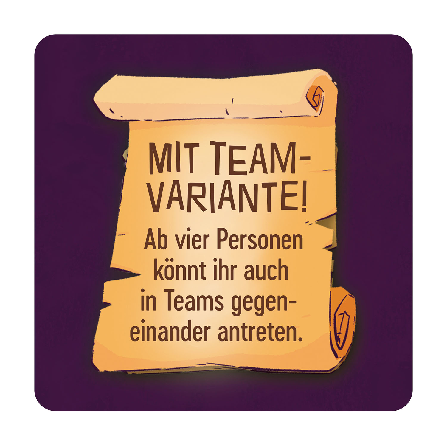 Papier pergaminowy z tekstem o grze w drużynach.