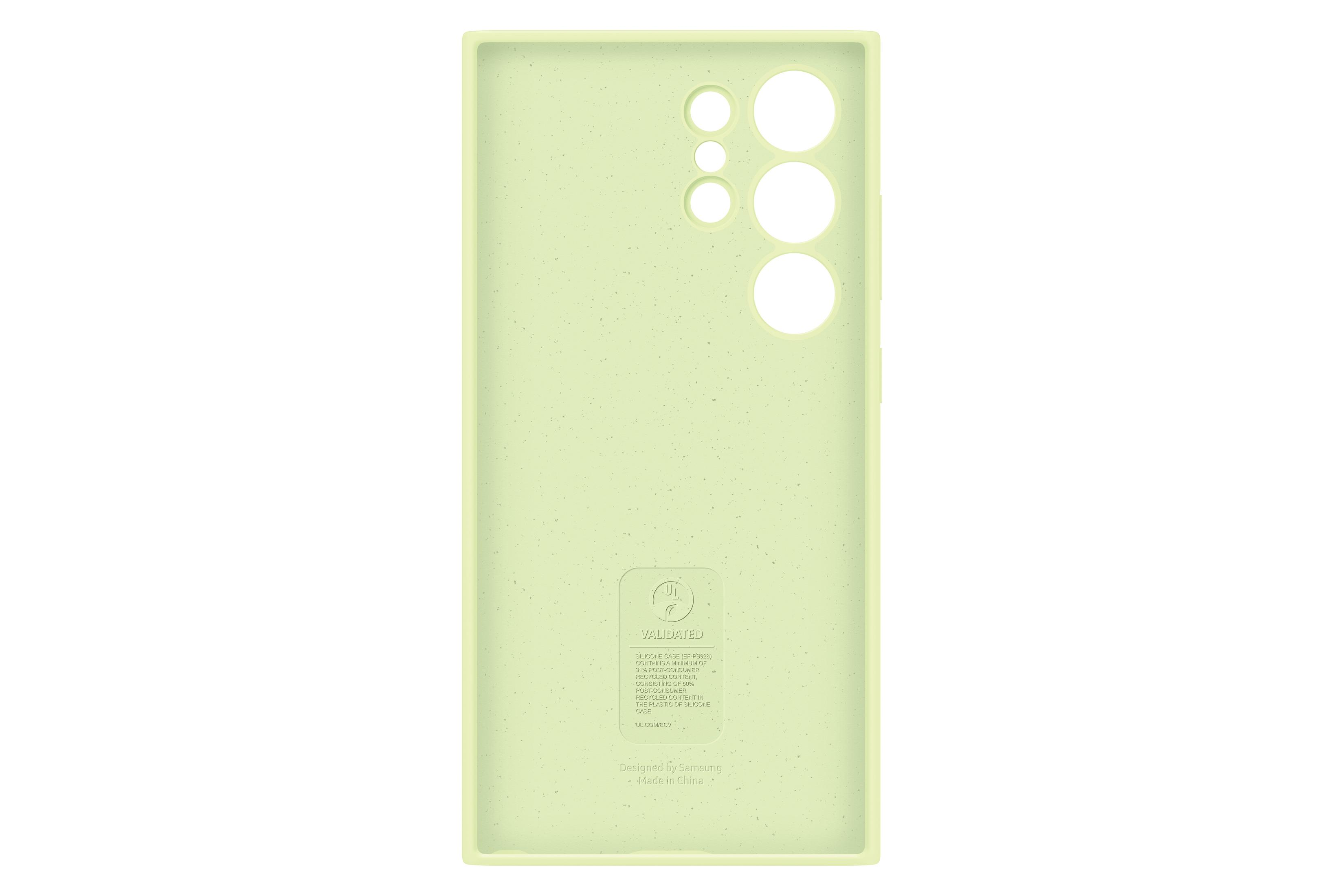 Zielone etui na telefon.