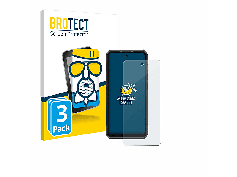 BROTECT Protector Pantalla Para Ulefone Armor 7 (SÓLO Cámara) Protector Transparente (2 Unidades) Anti-Huellas