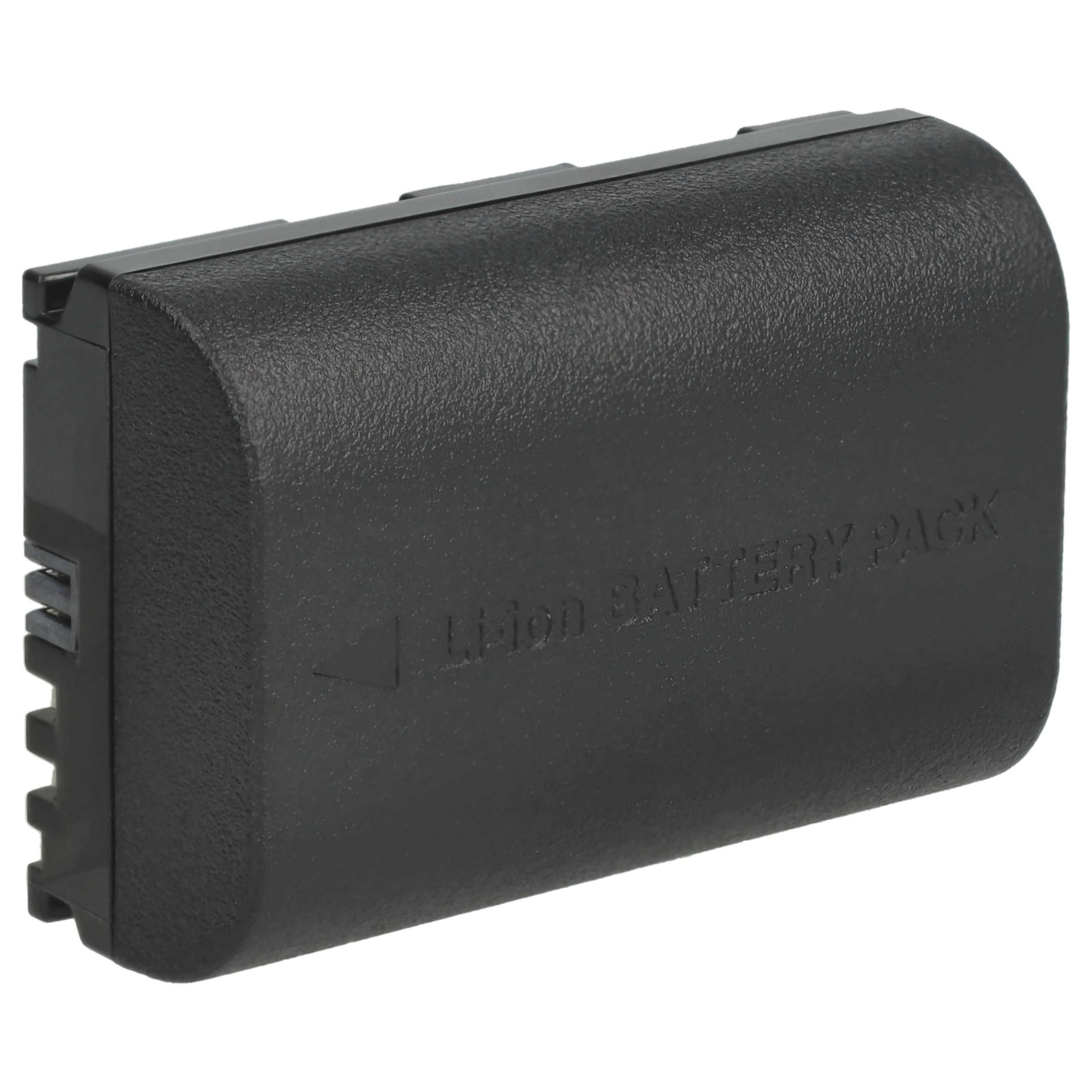 Ein schwarzes Li-Ionen-Akkupack. Der Text "Li-ion BATTERY PACK" ist auf dem Pack aufgedruckt.