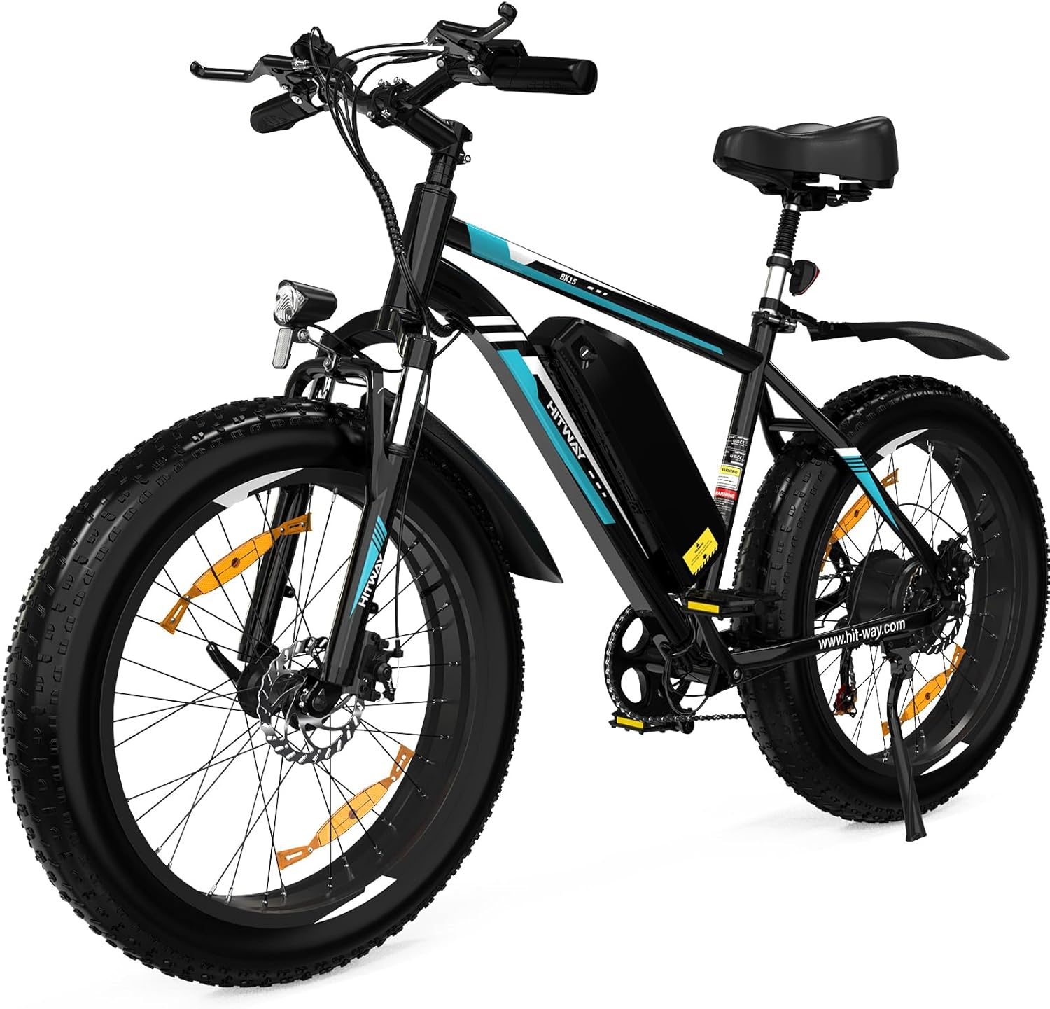 Mountainbike HITWAY BK15 Bicicletta Elettrica con pneumatico largo