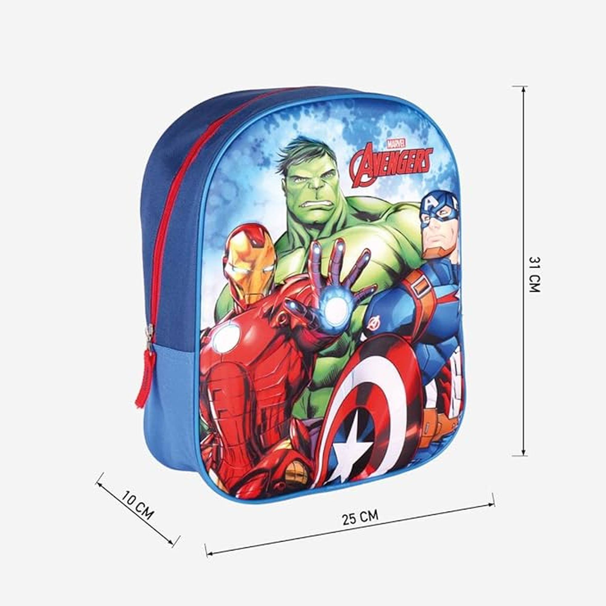 AVENGERS 3D Backpack Blau, J-117
