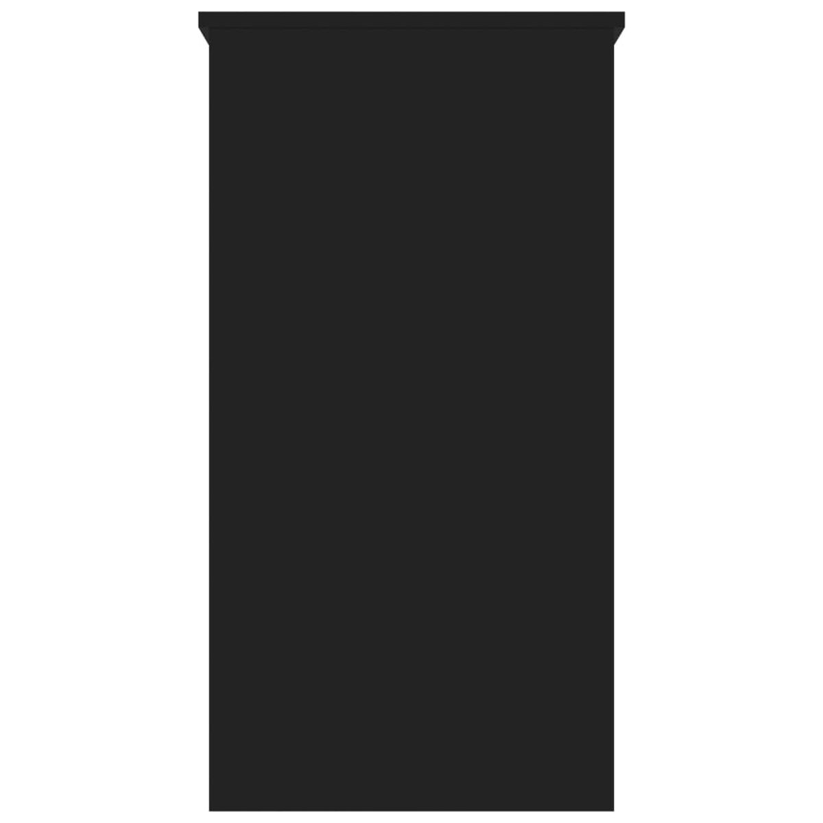 Schwarze Tür oder Bildschirm, schwarze Oberfläche. Schlichtes Design.