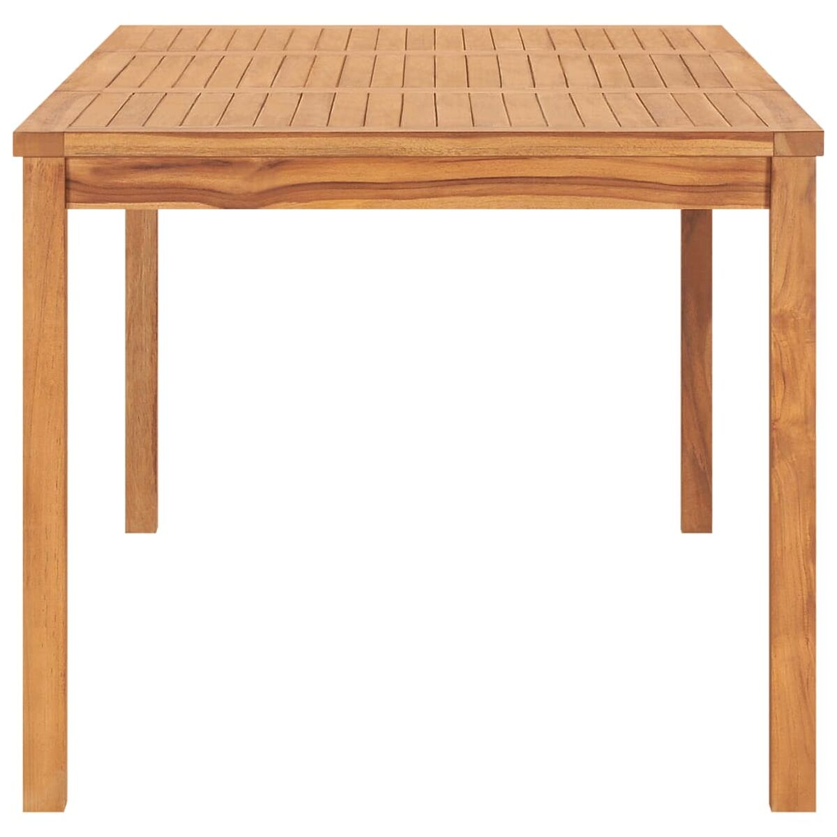 Holztisch mit vier Beinen.