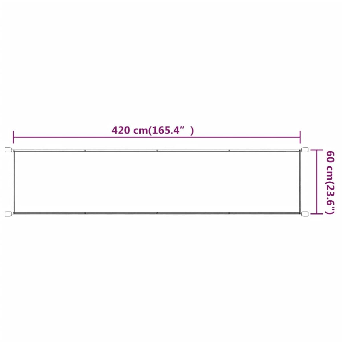 Ein langer, rechteckiger, dunkelbrauner Zaun wird horizontal vor weißem Hintergrund gezeigt.