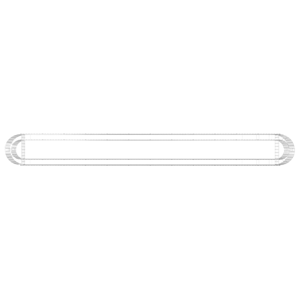 Ein langes, schmales Möbelstück mit gewebter Textur.